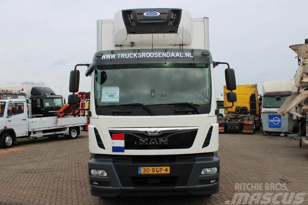 MAN TGM 18.250 + EURO 6 + CARRIER + LIFT Temperature controlled trucks