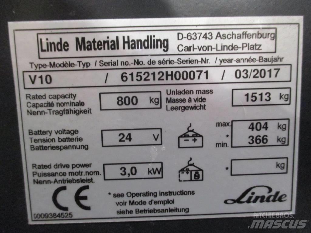 Linde V 10 Hochhub-Kommissionierer