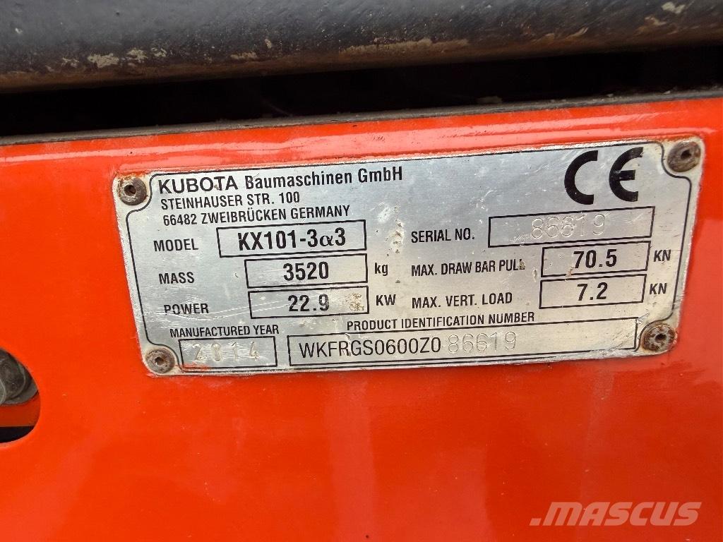 Kubota KX 101-3 A 2 Minibagger < 7t