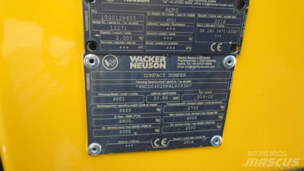 Wacker Neuson 4001 s Minidumper