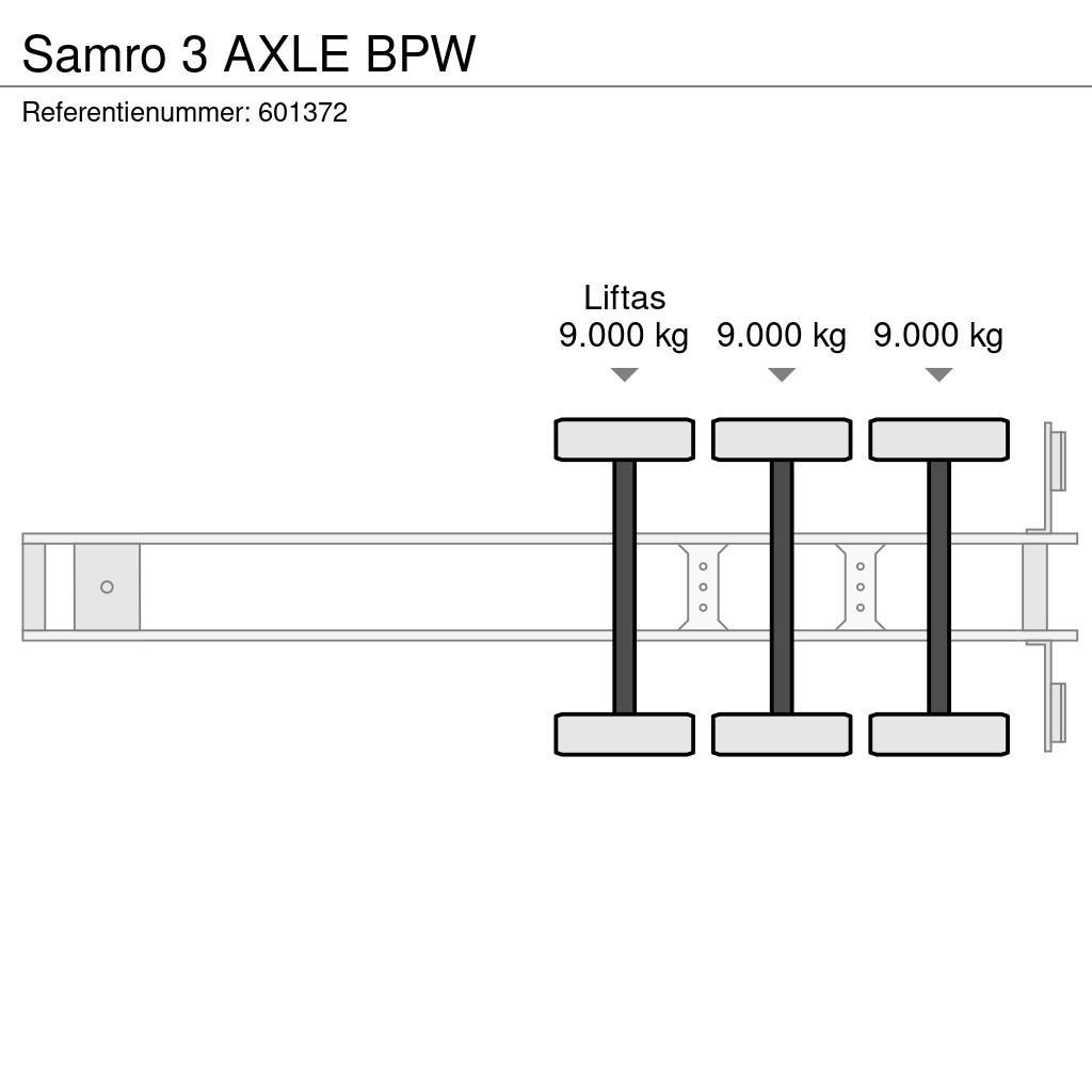 Samro 3 AXLE BPW Pritschenauflieger