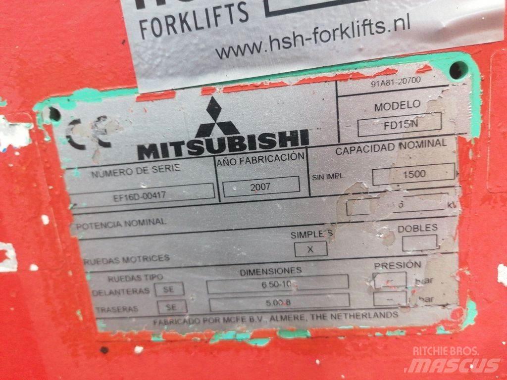 Mitsubishi FD15N Diesel heftrucks