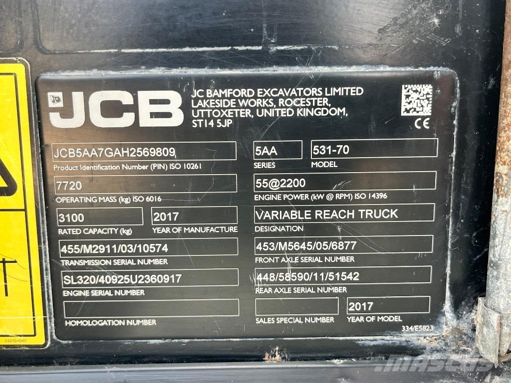 JCB 531-70 Teleskoplader