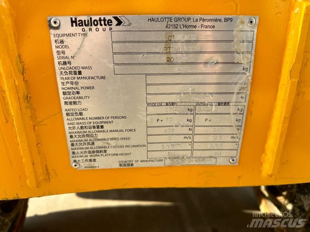Haulotte OPTIMUM 8 Scheren-Arbeitsbühnen