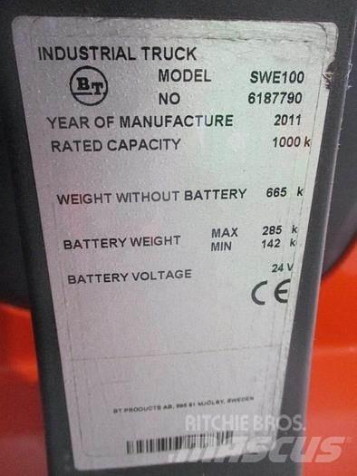 BT SWE 100 Deichselstapler