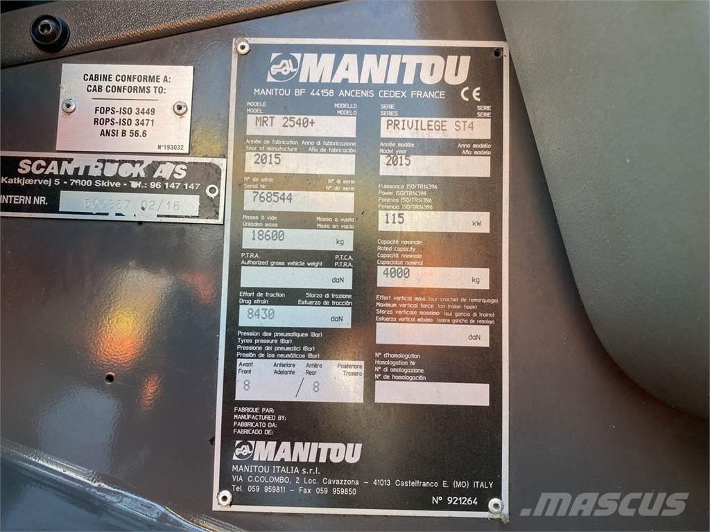 Manitou MRT2540MS Teleskoplader