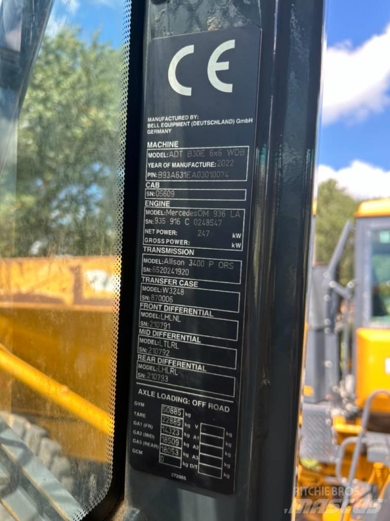 Bell B30E Dumper - Knickgelenk