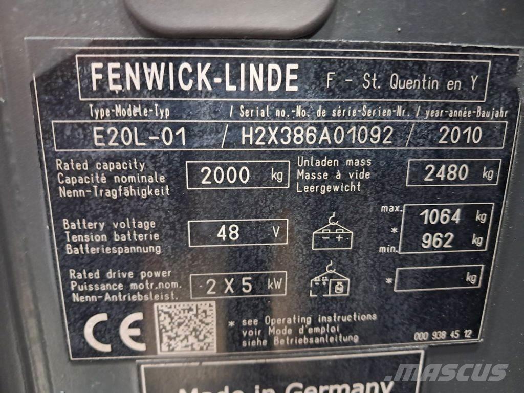 Linde E20L-01 Heftrucks overige