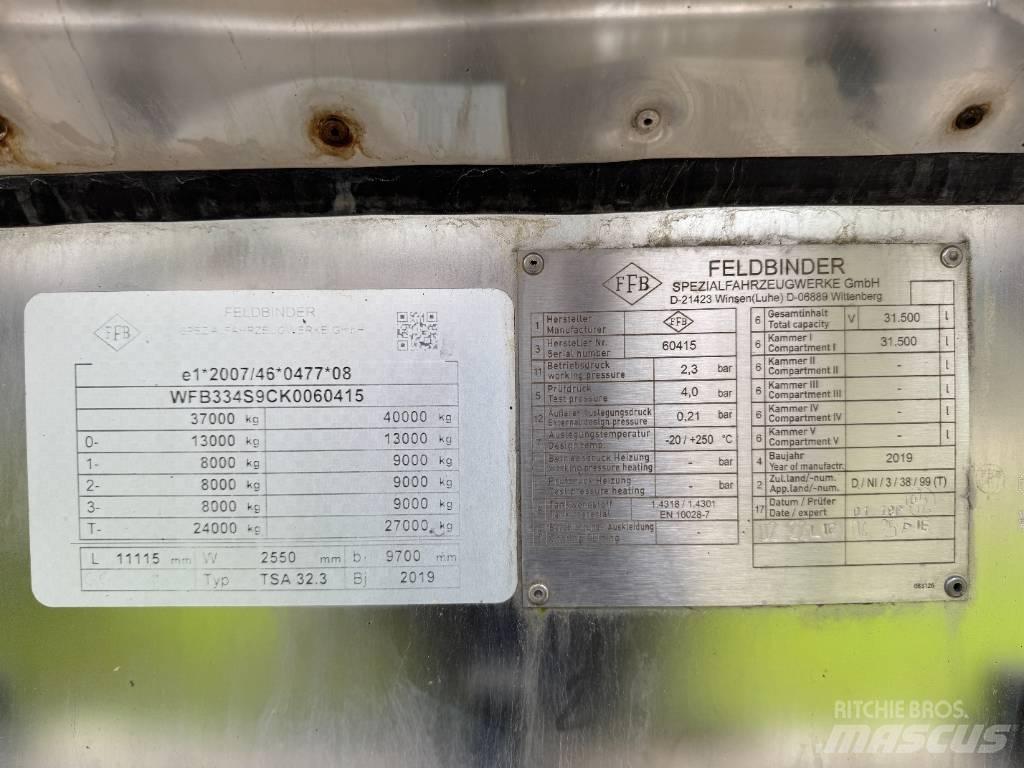Feldbinder TSA 32.3 Tankanhänger