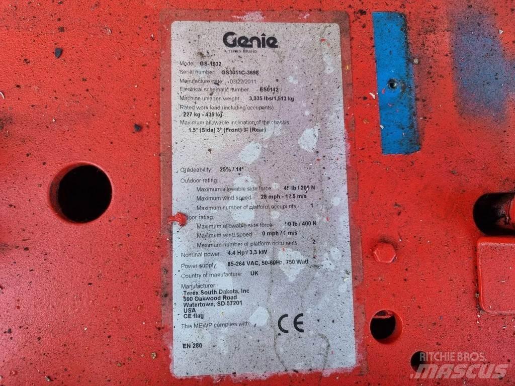 Genie GS1932 Scheren-Arbeitsbühnen