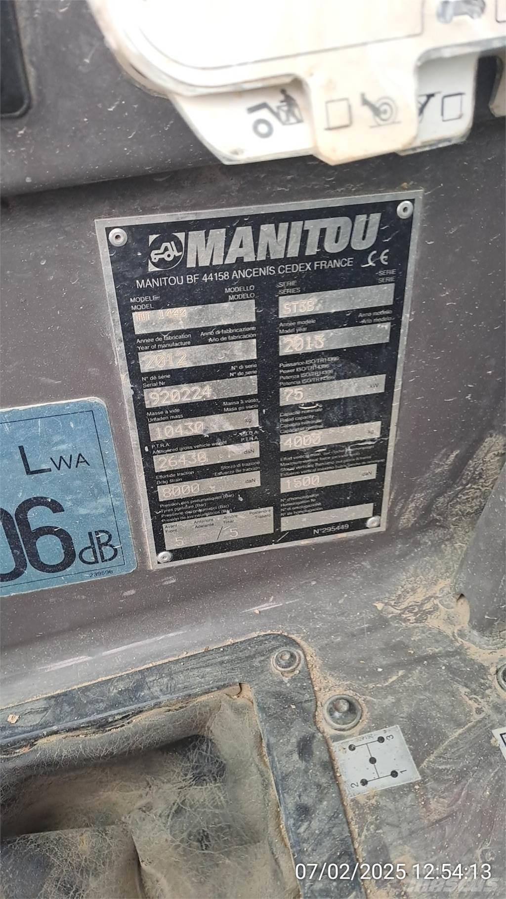 Manitou MT1440 Teleskoplader