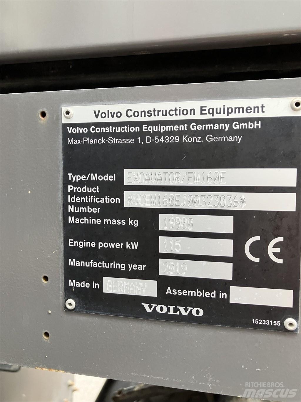 Volvo EW 160 E Mobilbagger