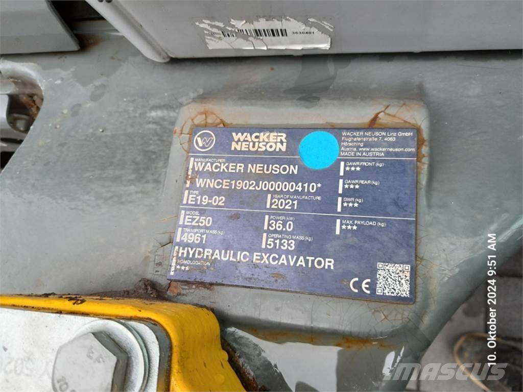 Wacker Neuson EZ50 Minibagger < 7t
