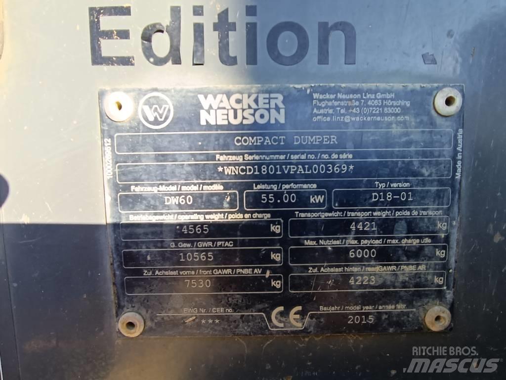 Wacker Neuson DW 60 Minidumper