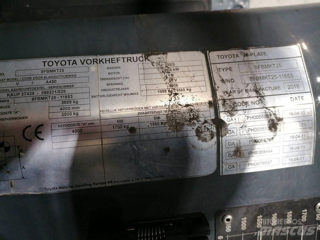 Toyota 8FBMKT25 Elektrische heftrucks