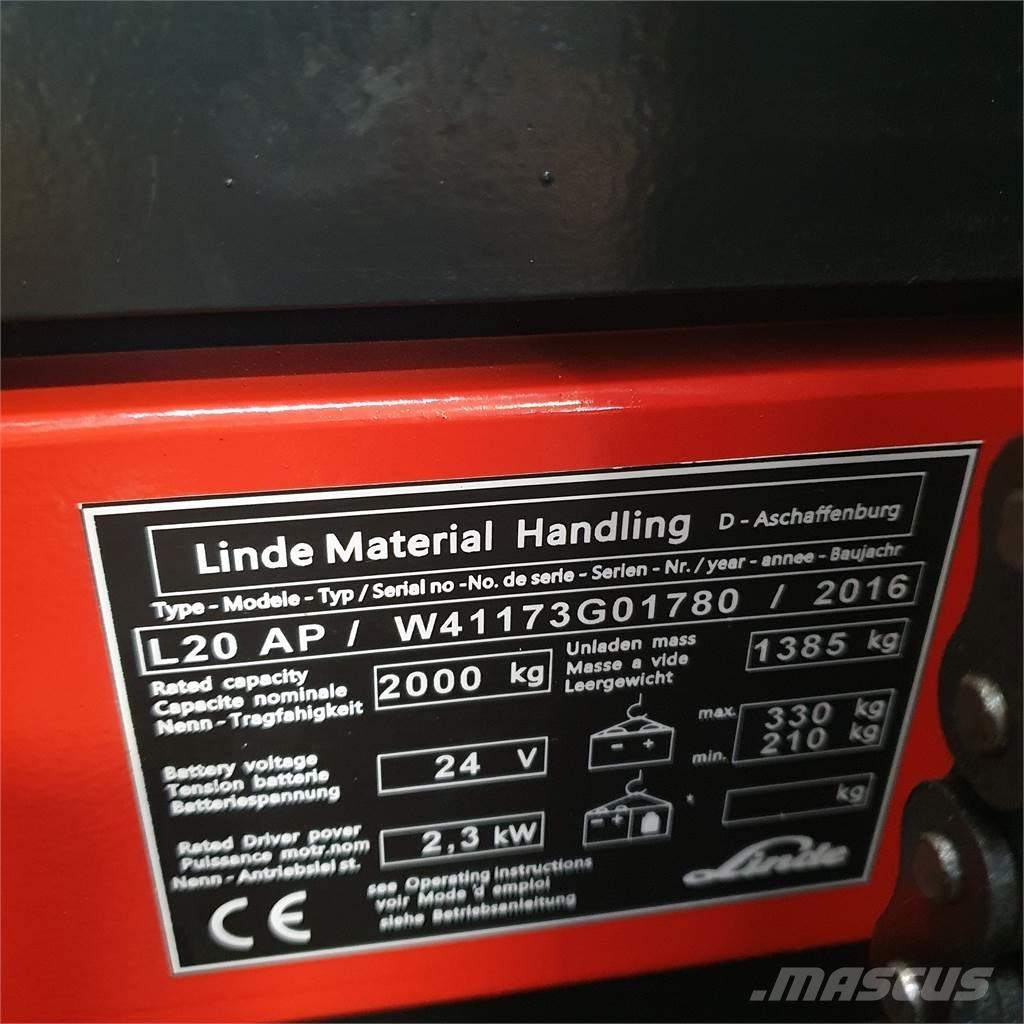 Linde L20APi Deichselstapler