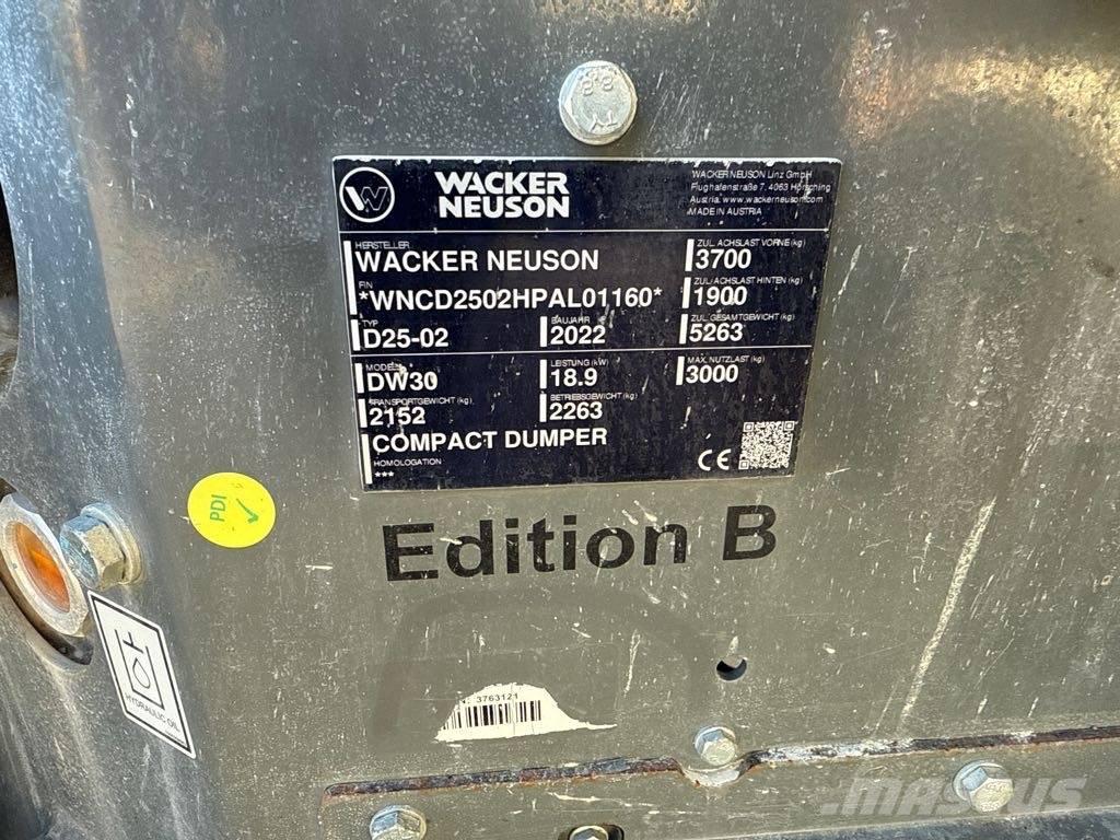 Wacker Neuson DW30 Minidumper