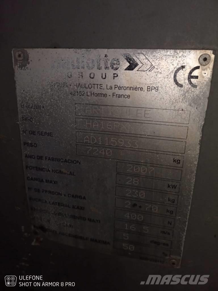 Haulotte HA 16 PX NT Gelenkteleskoparbeitsbühnen