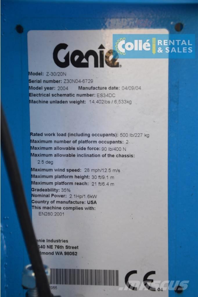 Genie Z-30/20N | 2004 Gelenkteleskoparbeitsbühnen