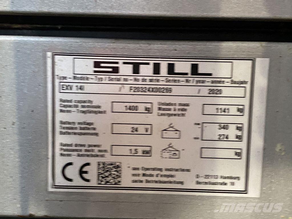 Still EXV14I Deichselstapler