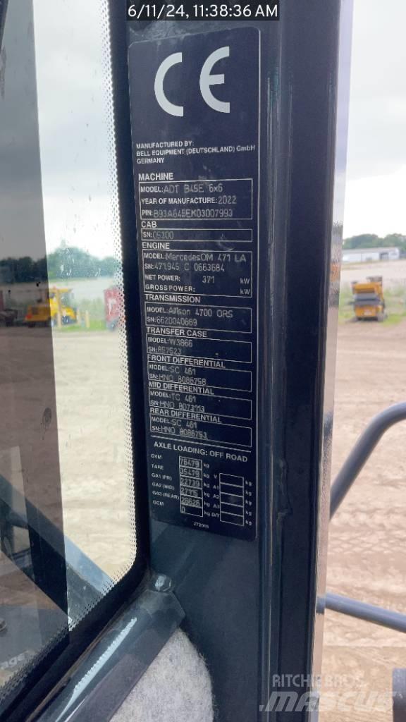 Bell B45E Dumper - Knickgelenk