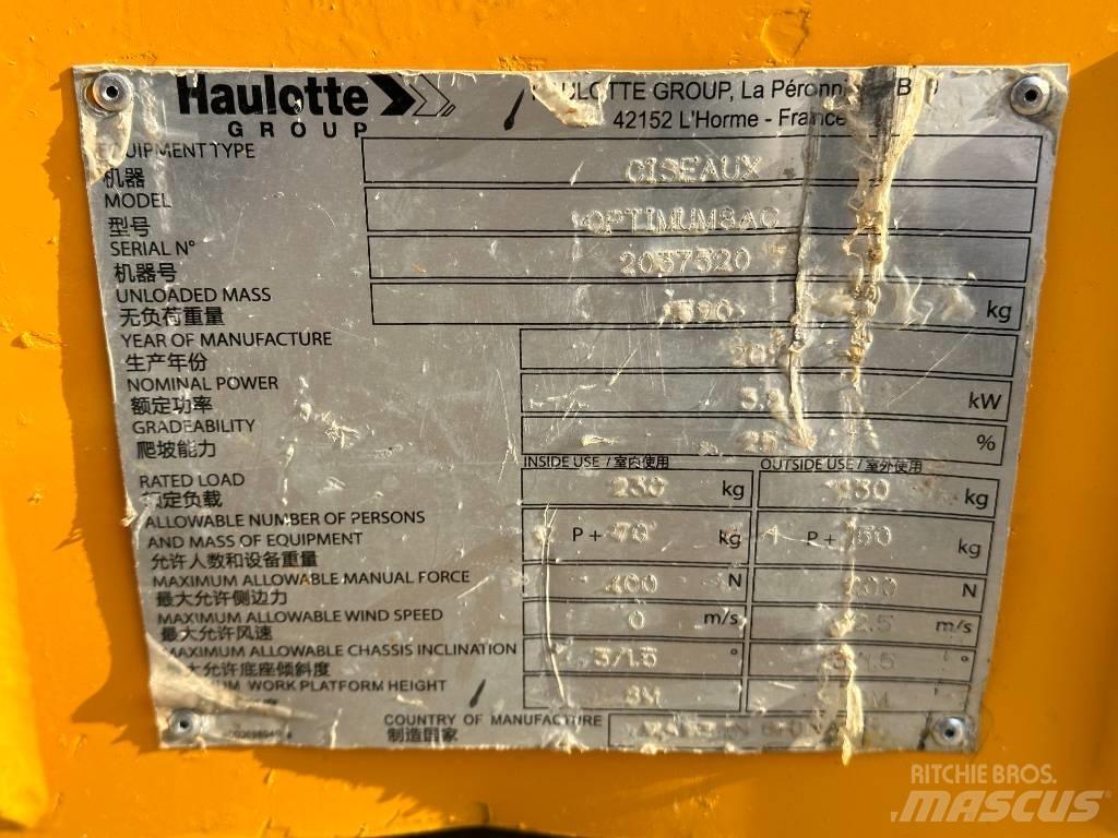 Haulotte OPTIMUM 8 Scheren-Arbeitsbühnen