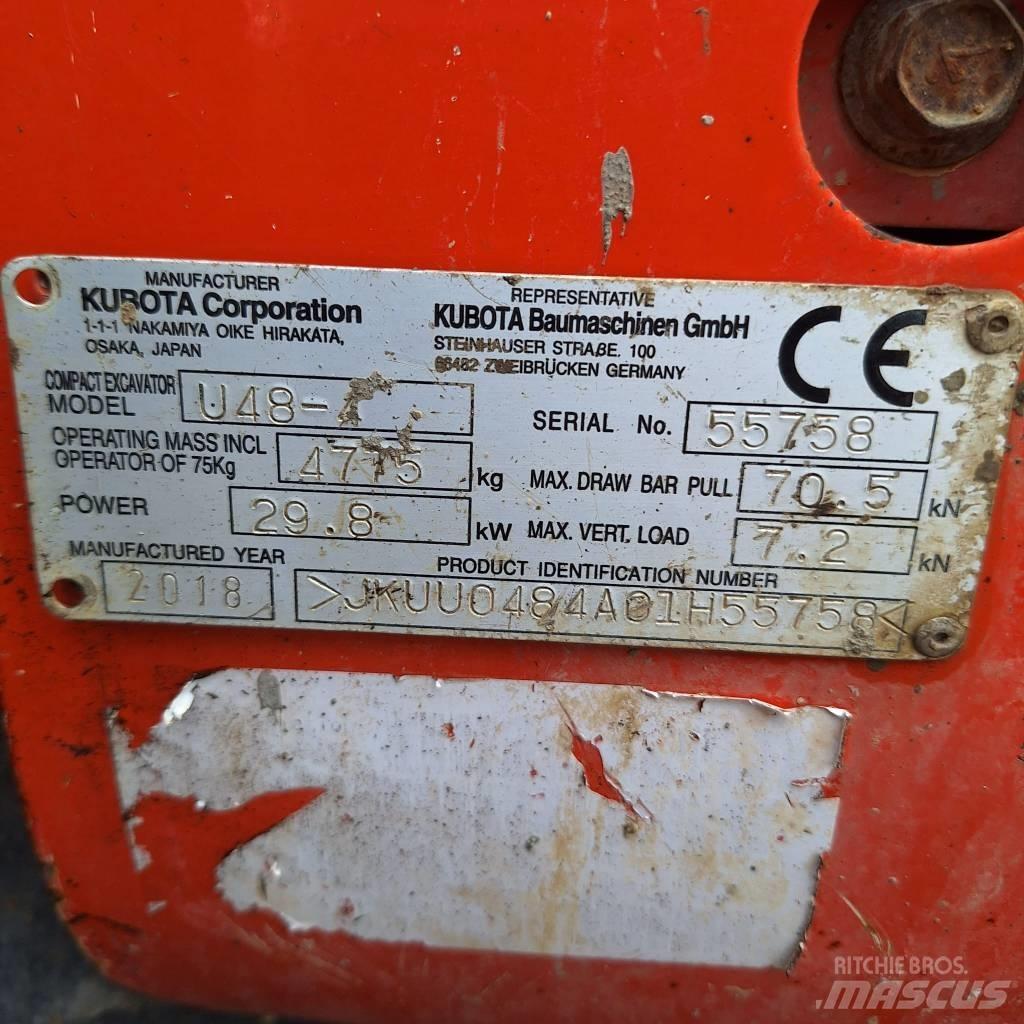 Kubota U 48-4 Minibagger < 7t