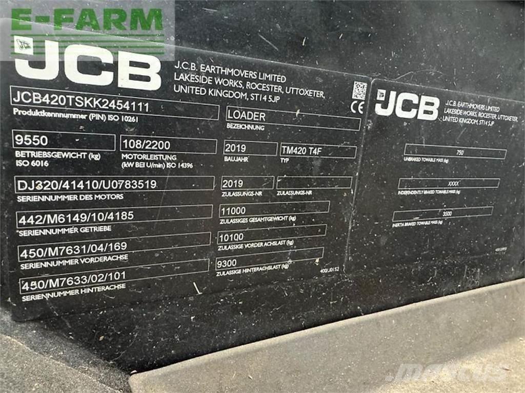 JCB tm 420 Teleskoplader für Landwirtschaft