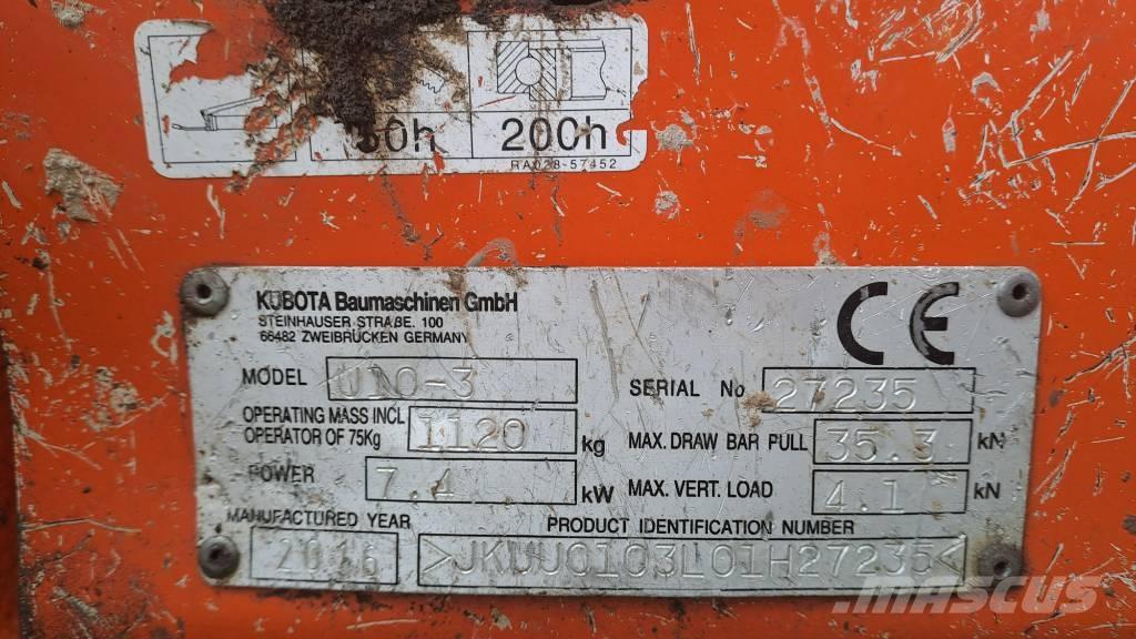 Kubota U 10-3 Minibagger < 7t