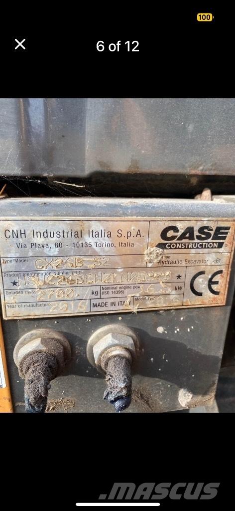 CASE CX 26 B ZTS Minibagger < 7t
