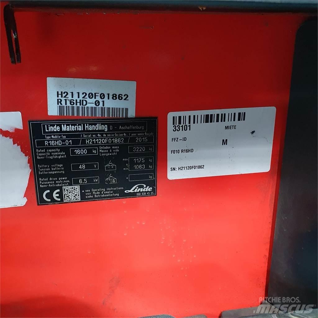 Linde R16HD Schubmaststapler