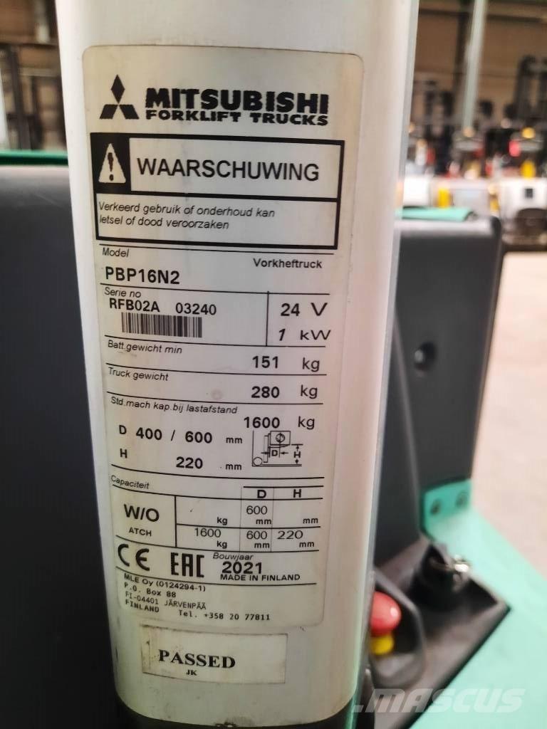 Mitsubishi PBP16N2 Niedergabelstapler