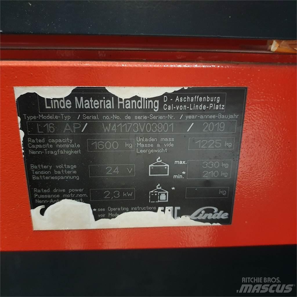 Linde L16APi Deichselstapler