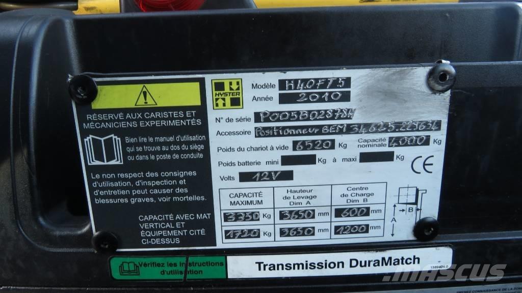 Hyster H4.0FT5 LPG heftrucks
