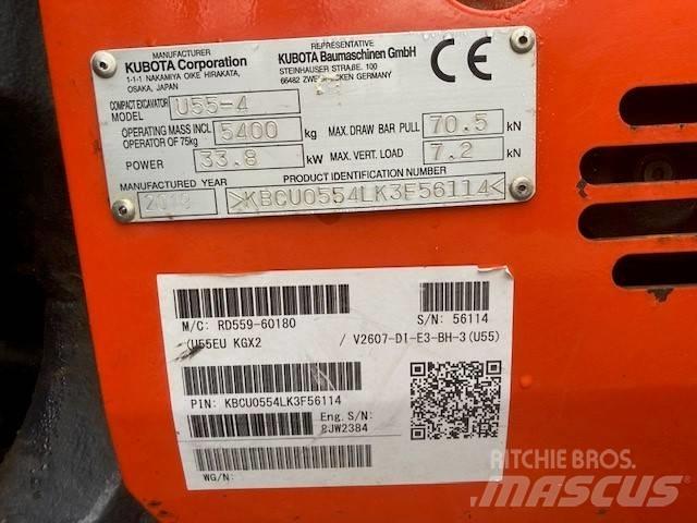 Kubota U 55-4 Minibagger < 7t