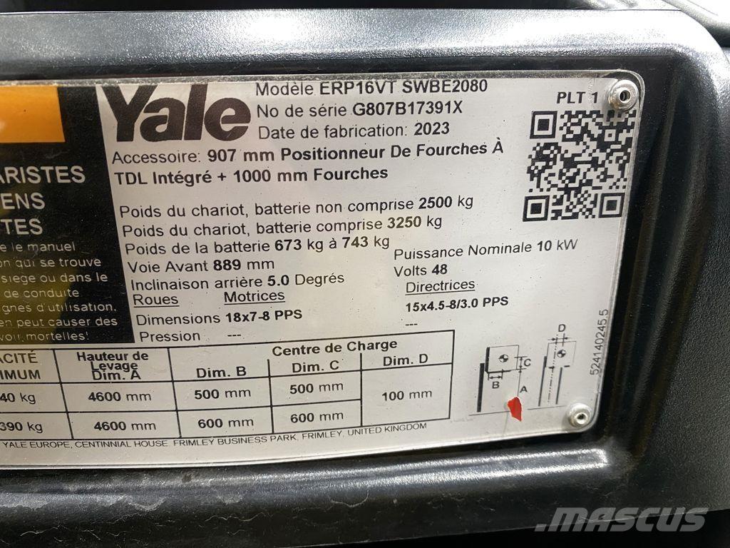 Yale ERP16VT Elektrische heftrucks