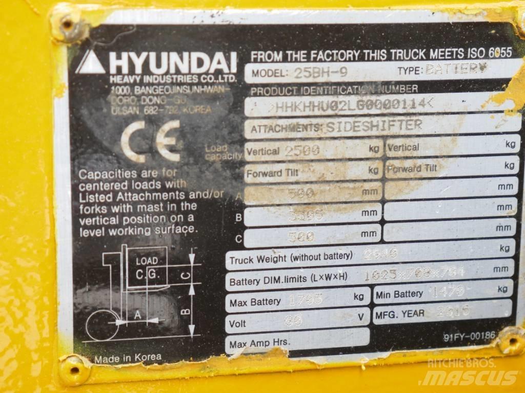 Hyundai 25 BH-9 Elektrische heftrucks