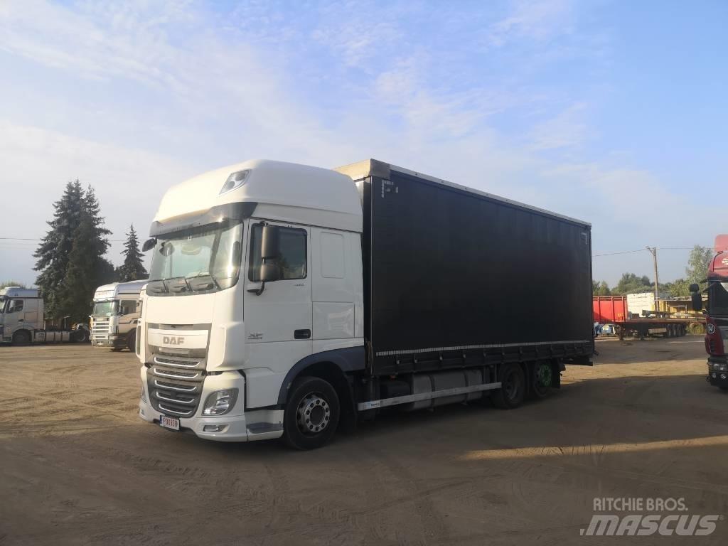 DAF XF 480 6x2 Jumbo Pritsche & Plane