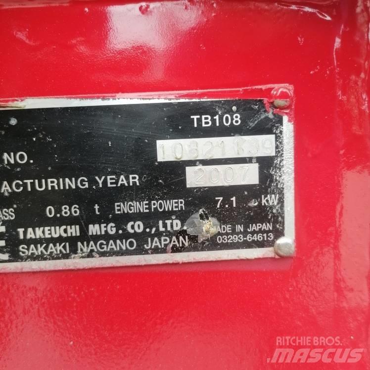 Takeuchi TB108 Minibagger < 7t