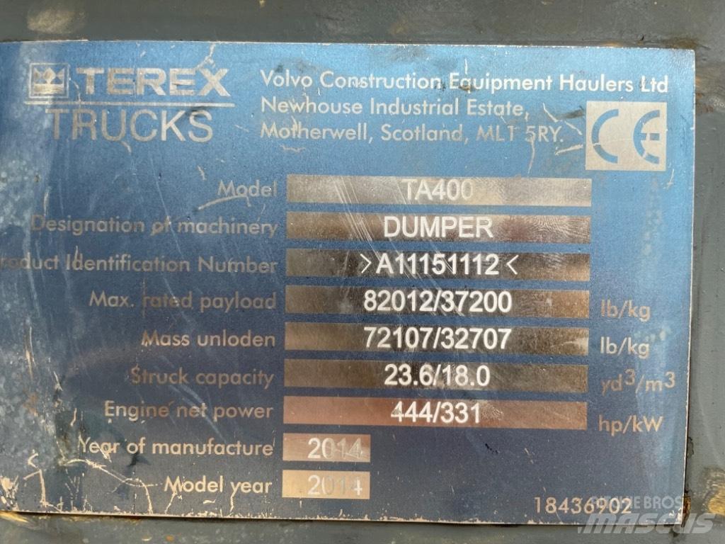 Terex TA 400 Dumper - Knickgelenk