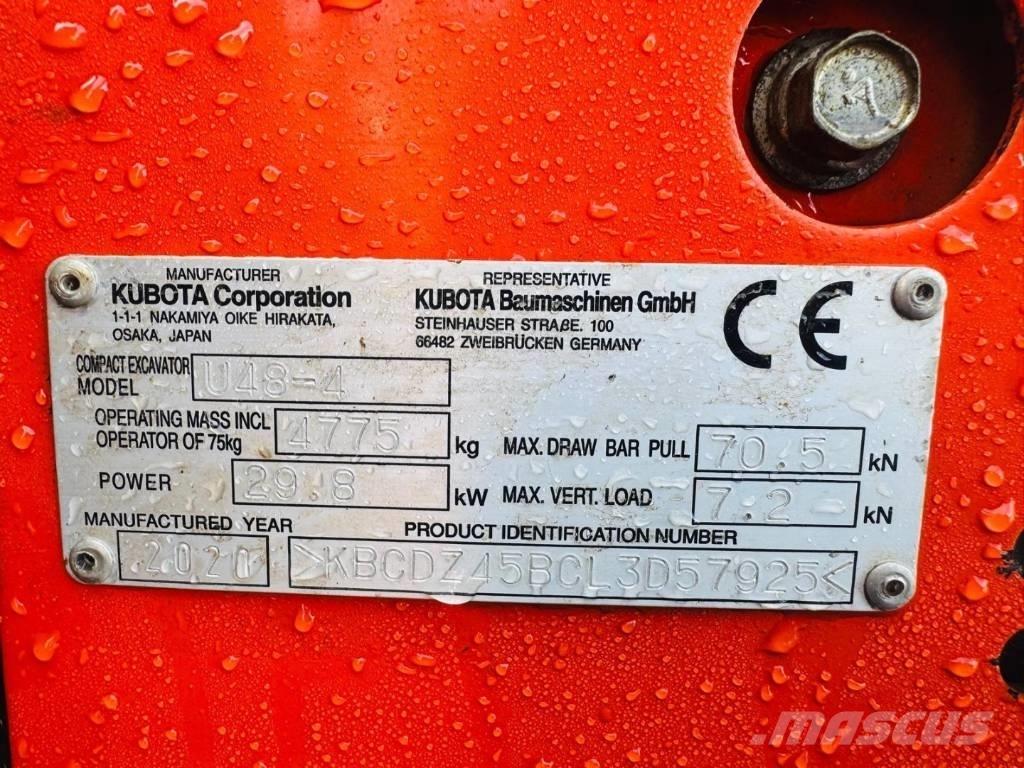 Kubota U 48-4 Minibagger < 7t