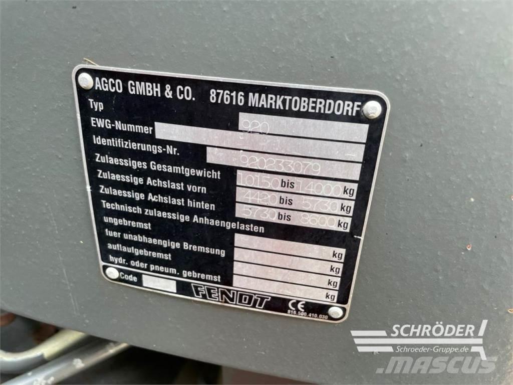Fendt 920 VARIO Traktoren