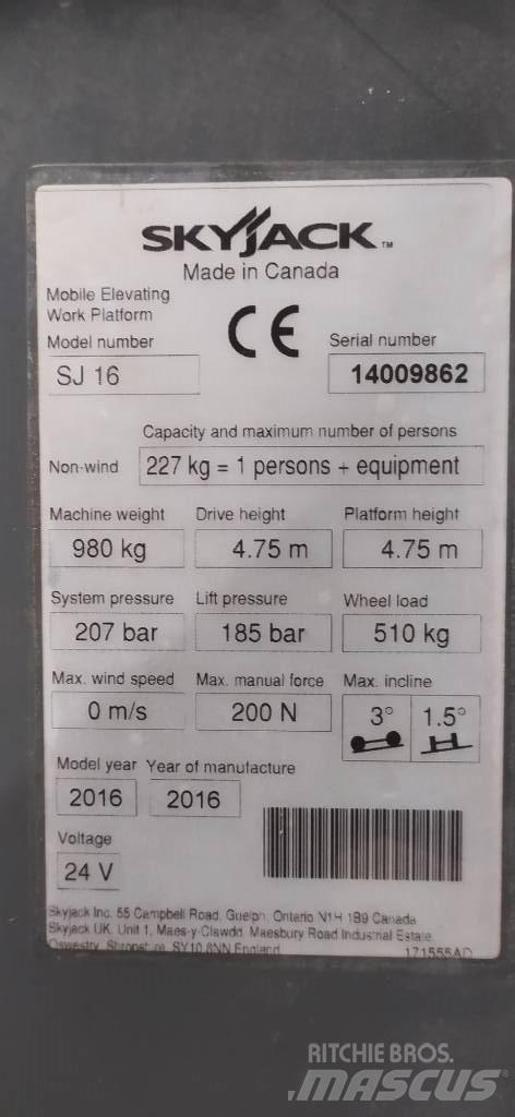 SkyJack SJ 16 Personenaufzüge