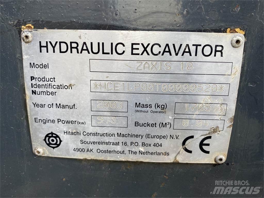Hitachi ZX18 Mobilbagger