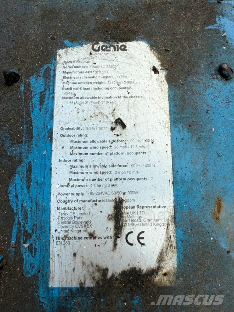 Genie GS2646 Scheren-Arbeitsbühnen