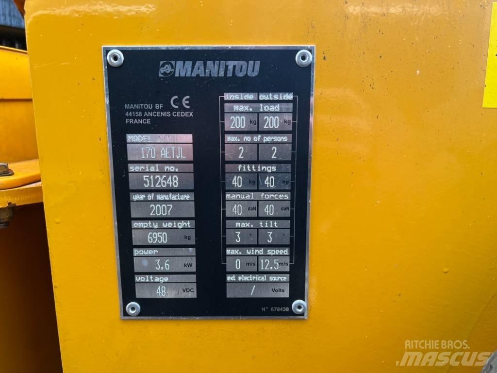 Manitou 170AETJ Gelenkteleskoparbeitsbühnen