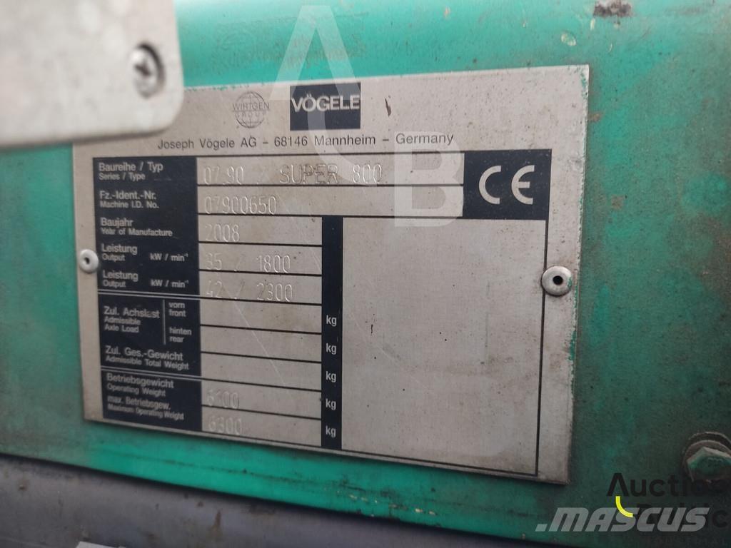 Vögele Super 800 Strassenfertiger