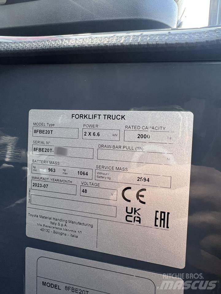 Toyota 8FBE20T Elektrische heftrucks