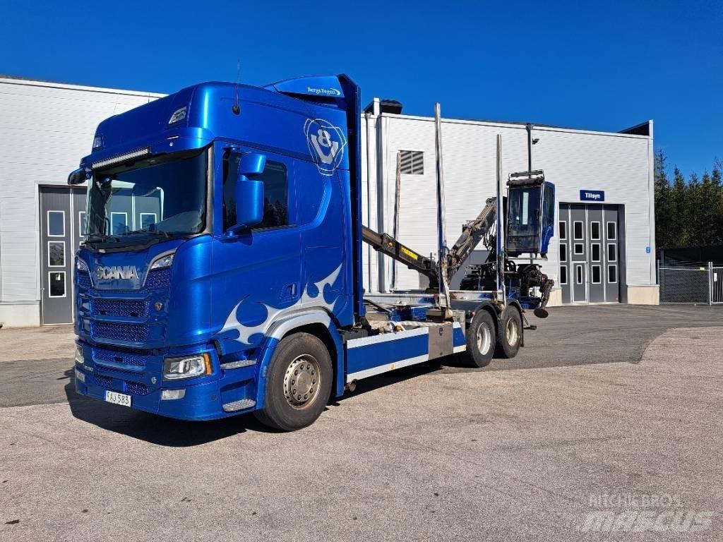 Scania R580B6X4NB Holztransporter
