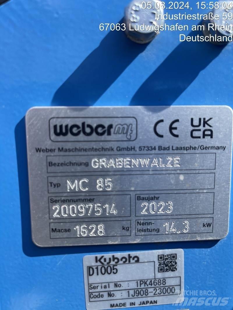 Weber MC85 Walzen